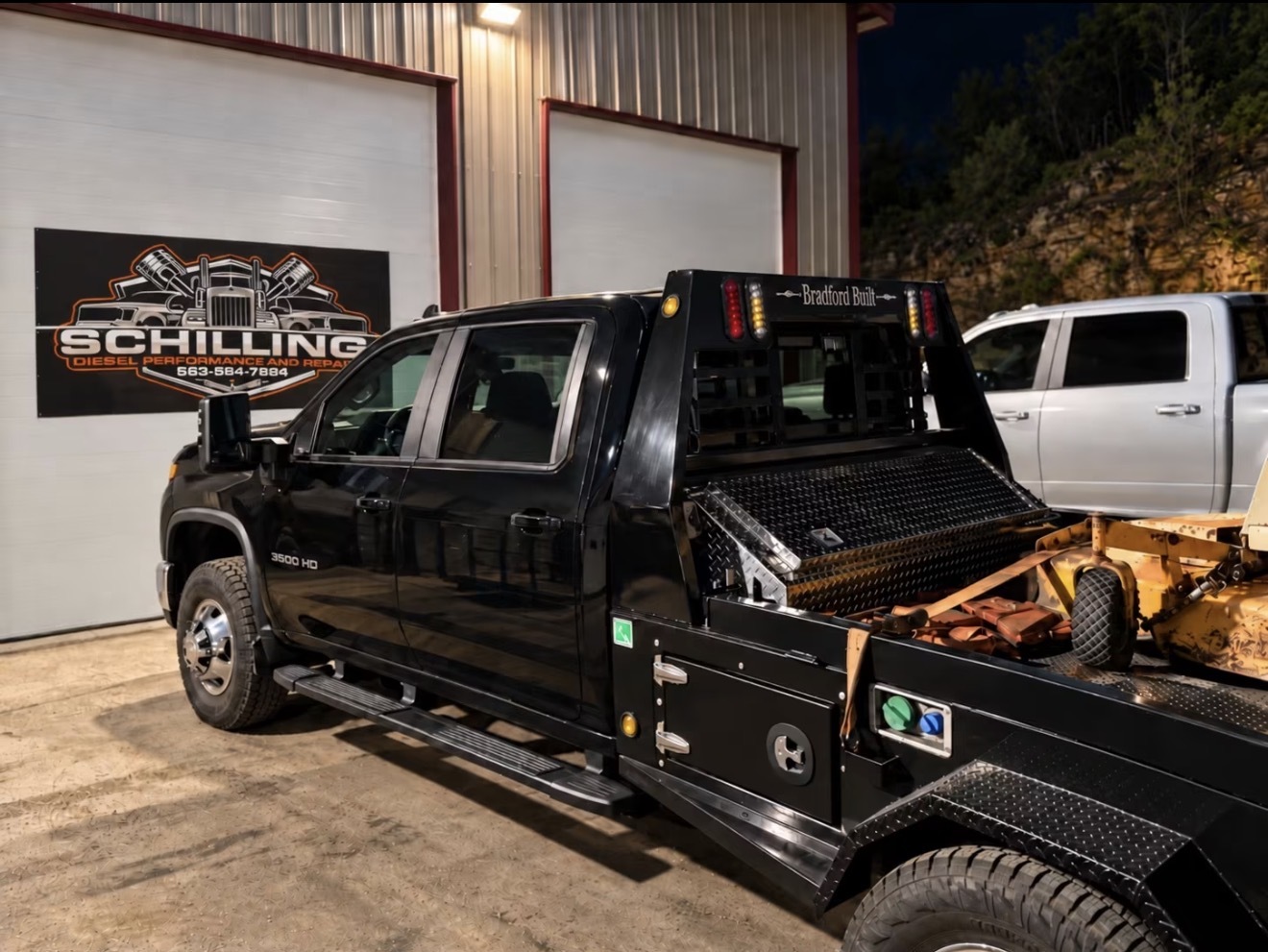 Diesel pickup in the Schilling’s workshop